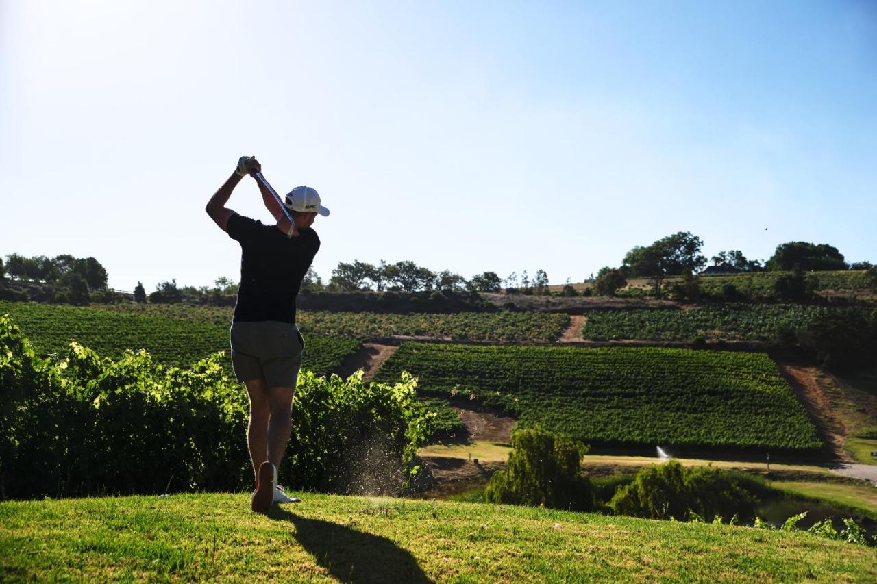Alluvia Boutique Winery & Luxury Accommodation ステレンボッシュ エクステリア 写真 Golf course in the Rioja wine region